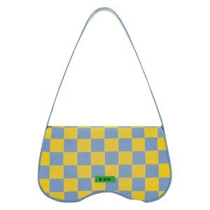NEW JW PEI Yellow Multicolor Becci Knitted Recycled Polyester Shoulder Bag